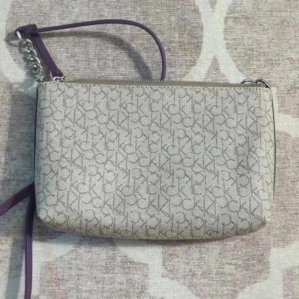Calvin Klein Shoulder Crossbody Bag Tan CK logo - Picture 4 of 6